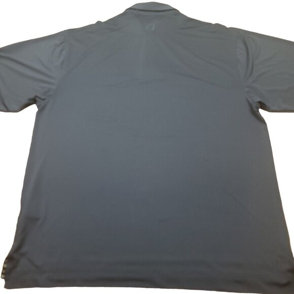 FootJoy Mens L Shirt Performance Polo Navy‎ Blue ProDry Lisle Peninsula Logo - Picture 9 of 14